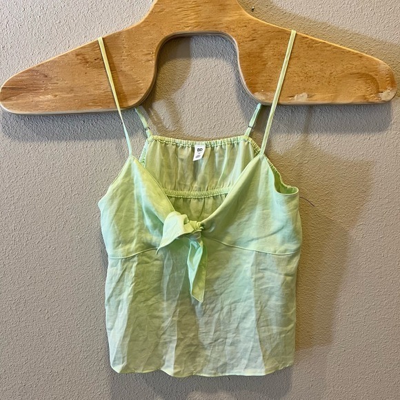 BP Tie-Front Cami Top Sleeveless Green Casual Summer Top Size‎ M - Picture 1 of 4